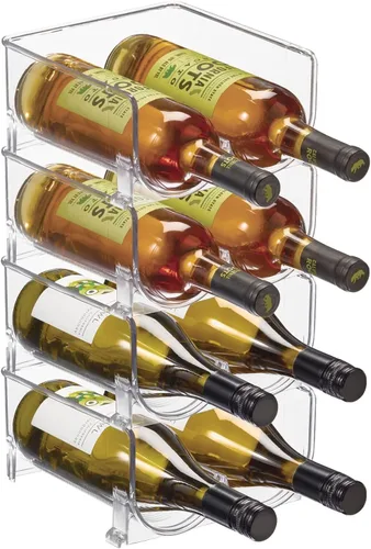 Vista 5 de mDesign 3BtlWineHldrs, Transparente