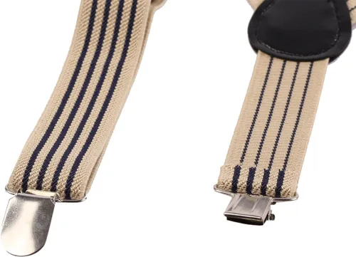 Vista 5 de Conjunto de corbatín ajustable con tirantes ajustables para el primer cumpleaños, para fotos