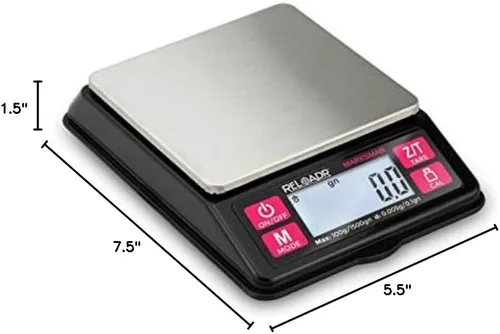 Vista 7 de Truweigh Marksman - Báscula digital de recarga (3.53 oz x 0.00 oz, color negro) - Escala digital de miligramo - Báscula de polvo para recargar