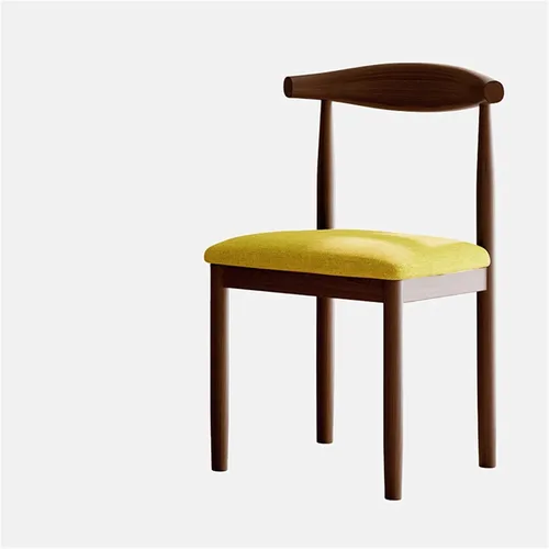 Vista 8 de Silla de comedor moderna para sala de maquillaje, sillón retro, silla de cocina de madera para el hogar, sala de estar, restaurante, silla