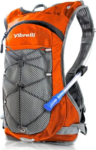 Vista 9 de Vibrelli Hydration Backpack & 2L Hydration Bladder - High Flow Bite Valve - Hydration Pack for Cycling, Running, Hiking