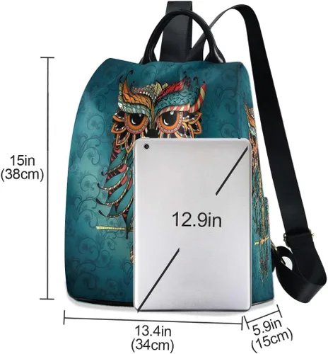 Vista 3 de ALAZA Mochila antirrobo para mujer, mochila de hombro a la moda, Multicolor 11