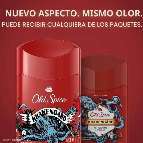 Vista 4 de Old Spice Wild Collection - Antitranspirante y desodorante Krakengard, 2.6 onzas (paquete de 3)