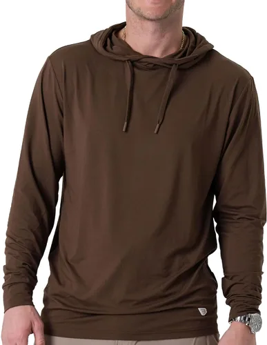 Vista 26 de Burlebo Sudadera de rendimiento para hombre – Prenda de manga larga ligera, ajuste atlético, absorción de humedad, protección solar Camuflaje
