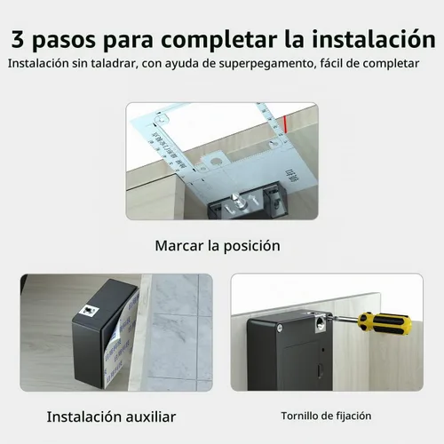 Vista 3 de RFID cerradura electrónica del gabinete ocultado DIY para armario de madera armario cajón armario cerradura pestillo