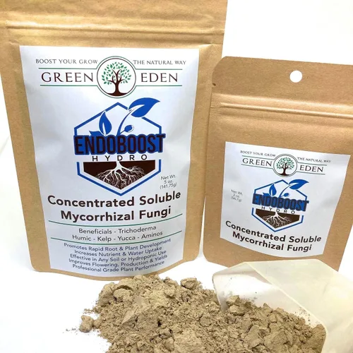 Vista 2 de GreenEden EndoBoost Hidrosoluble Micorrhizal Fungi (7 especies) - Hace 120 galones - Potenciador de raíces de micorrizas - Inoculante de bacterias