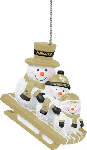 Vista 13 de FOCO NCAA Unisex-Adult Sledding Snowman Holiday Christmas Tree
