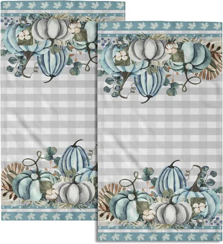 Vista 14 de Giwawa Toallas de mano en blanco y negro – Juego de 2 toallas de baño decorativas para baño, cocina, gimnasio, 14 x 28 pulgadas