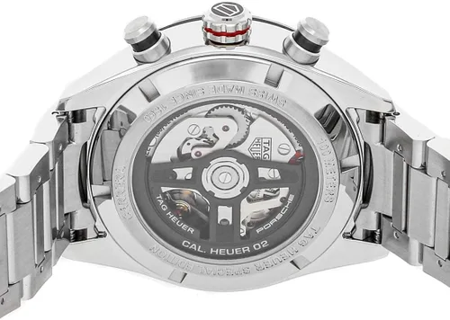 Vista 6 de Tag Heuer Carrera Porsche Edición Especial Cronógrafo Automático Gris Dial Reloj CBN2A1F.BA0643, Gris, Cronógrafo