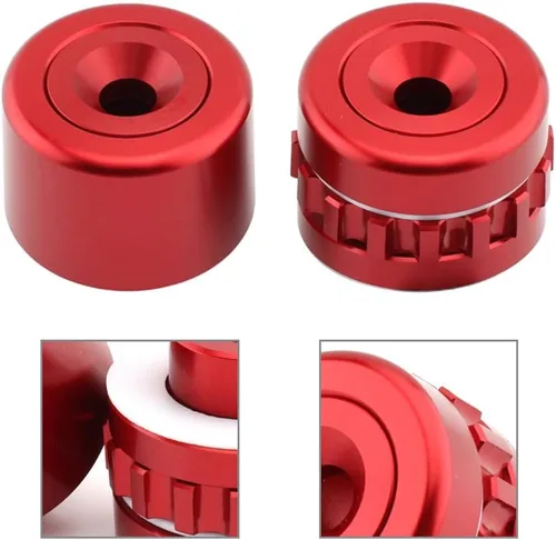 Vista 2 de FSFY Cerradura del acelerador Control de crucero Abrazadera del acelerador Barra de extremo para BMW F800GT F650GS F900XR, rojo