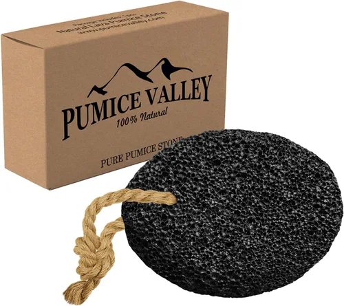 Vista 2 de Piedra pómez - Natural Earth Lava Black - Crema de pies para pies y talones secos agrietados - Hidratante natural, maíz, tratamiento de callos