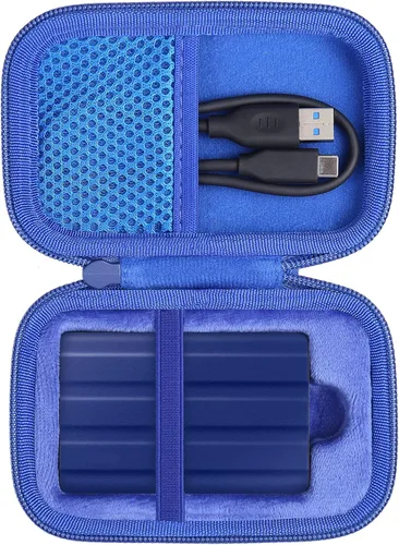 Vista 11 de co2CREA - Funda rígida de viaje para Samsung T3 T5 portátil de 250 GB, 500 GB, 1 TB, 2 TB, SSD USB 3.0, unidades externas de estado sólido