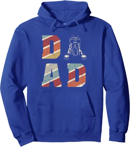 Vista 3 de Presa Canario Dad Cool for Dog Dad Retro Vintage Pullover Hoodie