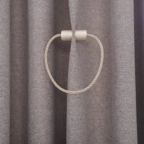 Vista 3 de Paquete de 2 alzapaños magnéticos fuertes para cortinas para exteriores, alzapaños decorativos modernos, hechos a mano, sujetadores decorativos