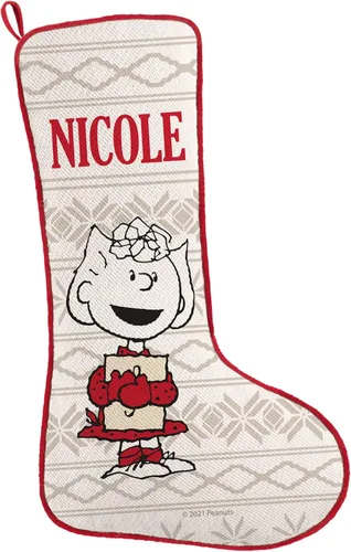 Vista 18 de Let's Make Memories Calcetín de Navidad Personalizado - Personalizado con Tu Nombre - Colores Tradicionales de Fiestas - Calcetines para la Familia