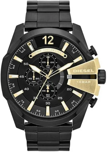 Vista 8 de Diesel Mega Chief Reloj de acero inoxidable para hombre con movimiento analógico o digital