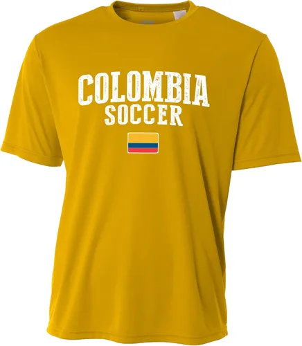 Vista 5 de Colombia Soccer Jersey Equipo Nacional Personalizado Añadir Cualquier Nombre Número Hombres Bandera Adulto Logo Futbol Personalizado