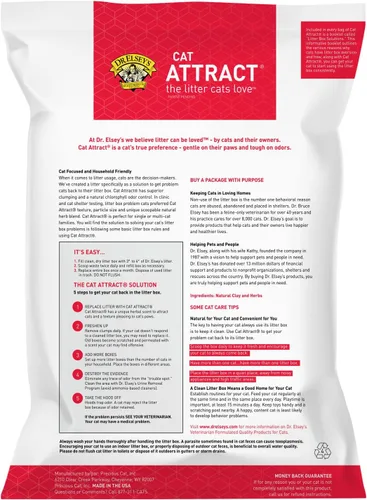 Vista 2 de Dr. Elsey's® Cat Attract® Arena de arcilla compactante para gatos, bolsa de 18 libras