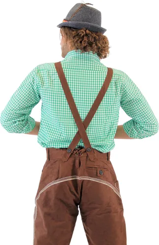 Vista 4 de Disfraz bávaro de Oktoberfest pantalones lederhosen