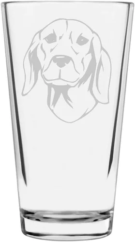 Vista 241 de Podenco Canario - Vaso de pinta de 16 onzas con temática de perro personalizado