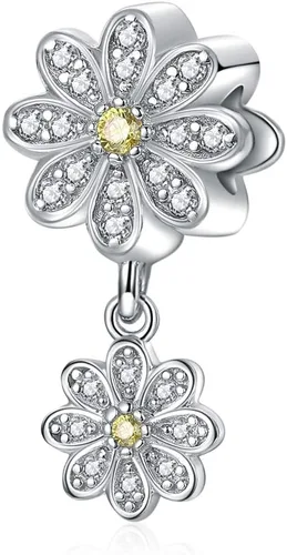 Vista 9 de Dijes de cuentas de plata de ley 925 que se ajustan a pulseras y collares Pandora, regalos de joyería para mujeres