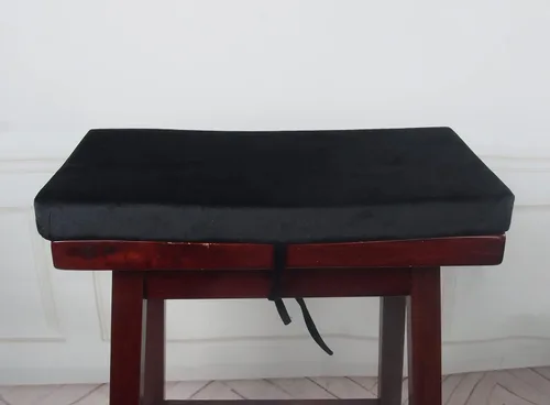 Vista 3 de Augld Paquete de 2 cojines rectangulares para taburete de sillín de 9.5 x Negro