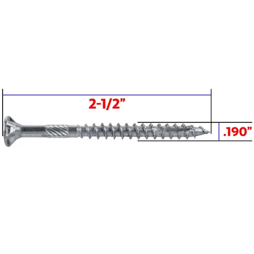 Vista 213 de 8 x 1 revestimiento exterior recubierto de bronce, tornillo de madera multiusos compatible con ACQ, cabeza plana Torx/Star Drive de 1 libra, 288
