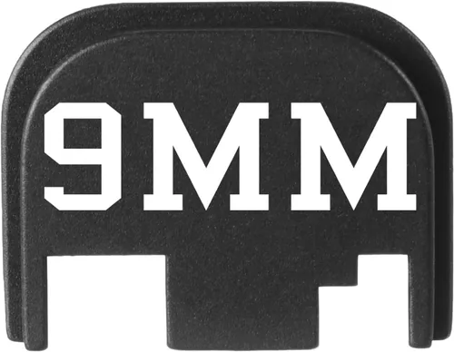 Vista 34 de NDZ Performance Gen 1-4 Rear Slide Cover Plate for Glock 9mm .40 .357 .45 Laser Engraved Popular Images in Black Aluminum - Choose Image