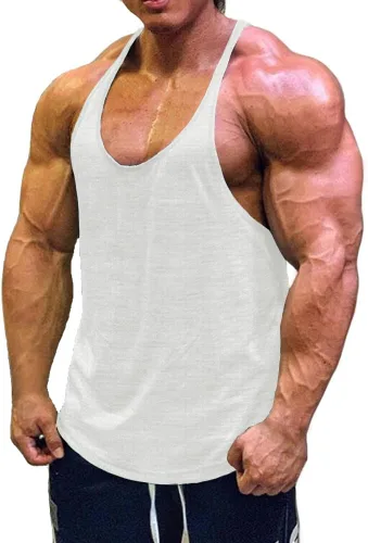 Vista 8 de Muscle Cmdr Camisetas sin mangas para hombre, para fisicoculturismo, gimnasio, entrenamiento, running, T-Shirts atléticas de secado rápido