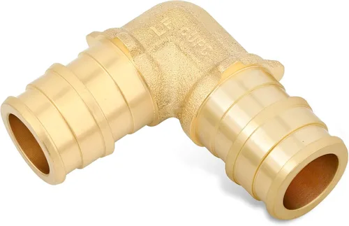 Vista 4 de PEX-A - Paquete combinado de accesorios de expansión – 1/2 pulgada en T y codo, paquete de 10 (5 T + 5 codos), latón sin plomo, compatible