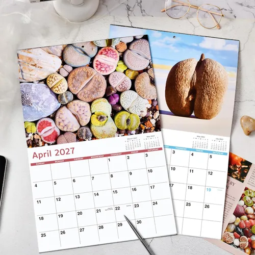 Vista 2 de Calendario 2026 – Regalos de broma, calendario divertido 2026, enero 2026 – diciembre 2026, calendario divertido de naturaleza, 11" x 17" (abierto)