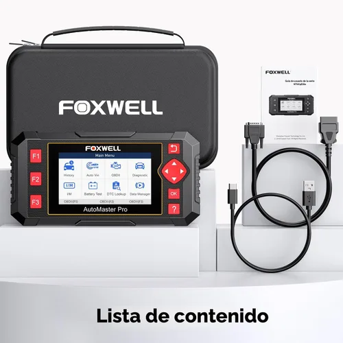 Vista 9 de FOXWELL Herramienta de diagnóstico del escáner OBD2 NT604, ABS/SRS/transmisión/comprobación del lector de código del motor para automóviles