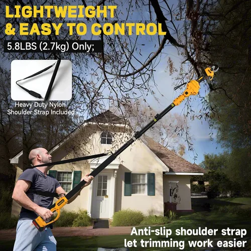 Vista 4 de Tijeras de podar eléctricas 2 en 1 inalámbricas para batería DeWALT de 20 V MAX, podadora de energía eléctrica máxima de 1.5 pulgadas, diámetro