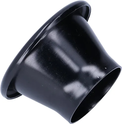 Vista 5 de Cuerno Turbo, 2.6in CNC de aluminio de entrada de aire frío Turbo Horn Velocity Stack Adapter Coche Modificación Parte (negro)