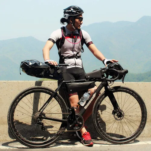 Vista 6 de Rhinowalk Accesorios Profesionales de Ciclismo - Bolsa Triangular Impermeable para el Marco de la Bicicleta, Bolsa para el Tubo Inferior