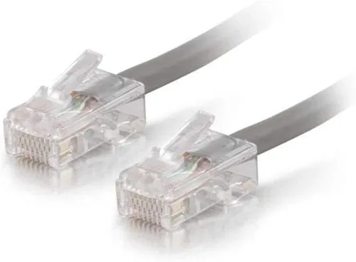 Vista 74 de C2G 24494 Cable cruzado Cat5e - Cable de conexión de red sin blindaje sin arranque, naranja (3 pies, 3.0 ft)
