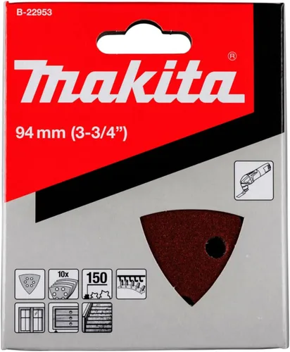 Vista 2 de Makita A-95750 - Papel de lija multiherramienta, grano 150, 10/paquete