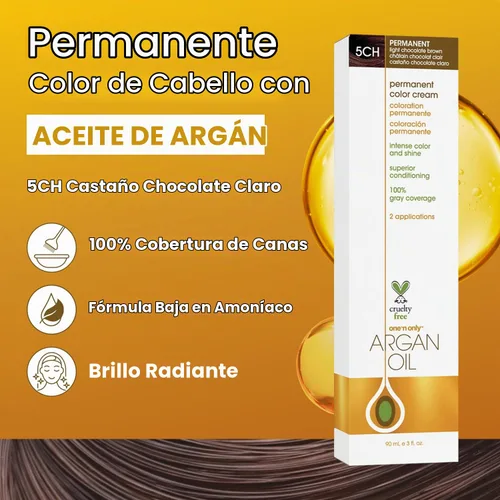 Vista 2 de One 'n Only Demi Tinte permanente para el cabello, castaño chocolate claro