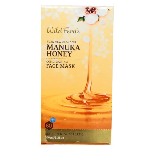 Vista 2 de Wild Ferns Mascarilla Acondicionadora de Miel Manuka, 99% Natural, 3.4 fl oz 99% Natural
