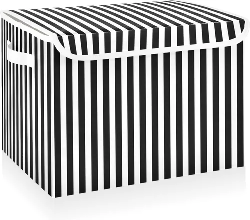 Vista 14 de CaTaKu Contenedores grandes de tela con tapas, cajas de almacenamiento de bastones de caramelo de Navidad con asas para organizar la ropa, cubos