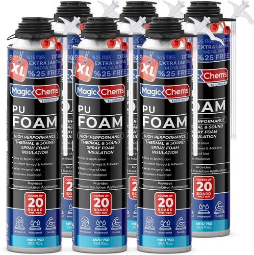 Vista 11 de Magic Chems - Aislamiento de espuma en aerosol, relleno de poliuretano, 1 paquete de 25.4 onzas
