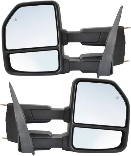 Vista 13 de JZSUPER Espejos de remolque aptos para Ford F150 Power Heated 2004-2014