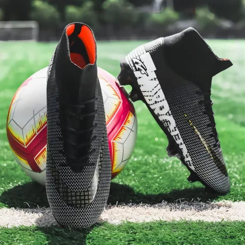 Vista 3 de Botas de fútbol de alta calidad para niños, botas de fútbol para hombres, tenis de césped y fútbol juvenil, terreno firme