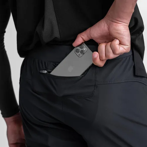 Vista 4 de DIOTSR Pantalones deportivos ligeros para hombre, pantalones deportivos tipo cargo para hombre, pantalones de entrenamiento delgados con bolsillos