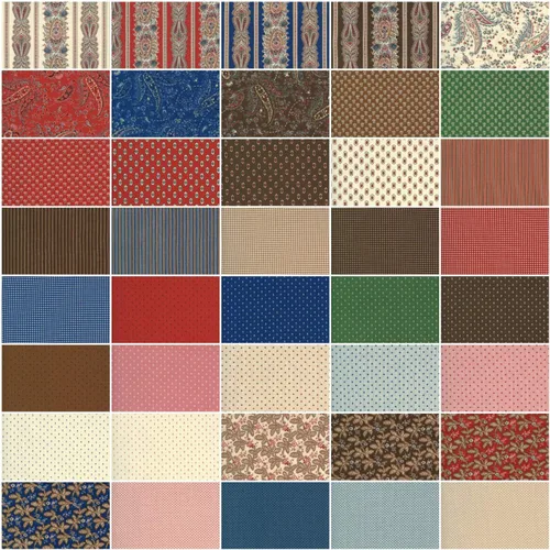 Vista 2 de Barbara Brackman Ladies' Legacy 40 Fat Quarters Moda Fabrics 8350AB