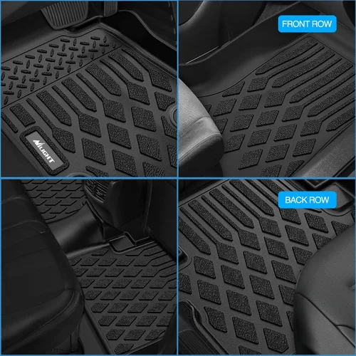Vista 7 de Nilight Tapetes de piso TPE para Honda Odyssey 2011 2012 2013 2014 2015 2016 2017, para todo tipo de clima, forro de piso personalizado, resistente