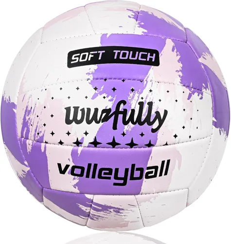Vista 6 de Voleibol oficial tamaño 5, pelotas de voleibol suaves para patio trasero, playa, parque, juegos, práctica de voleibol para adolescentes