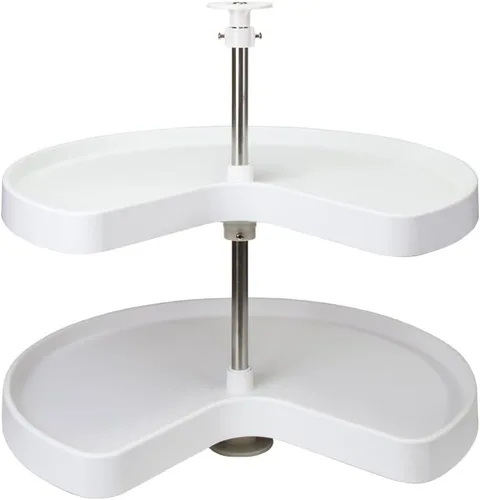 Vista 2 de Hardware Resources PLSK228 - Juego de plástico Lazy Susan, color blanco