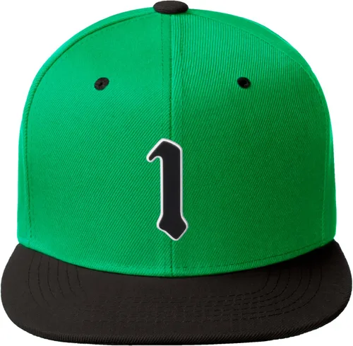 Vista 61 de Daxton Gorra clásica con visera de billete plano con letras del alfabeto inglés antiguo de la A a la Z