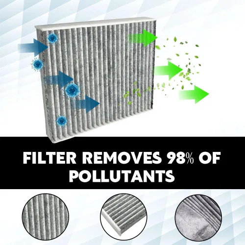 Vista 3 de CF10134 Filtro de aire de cabina, filtro de aire acondicionado para automóvil, filtros de cabina de alta calidad con carbón activado, filtros